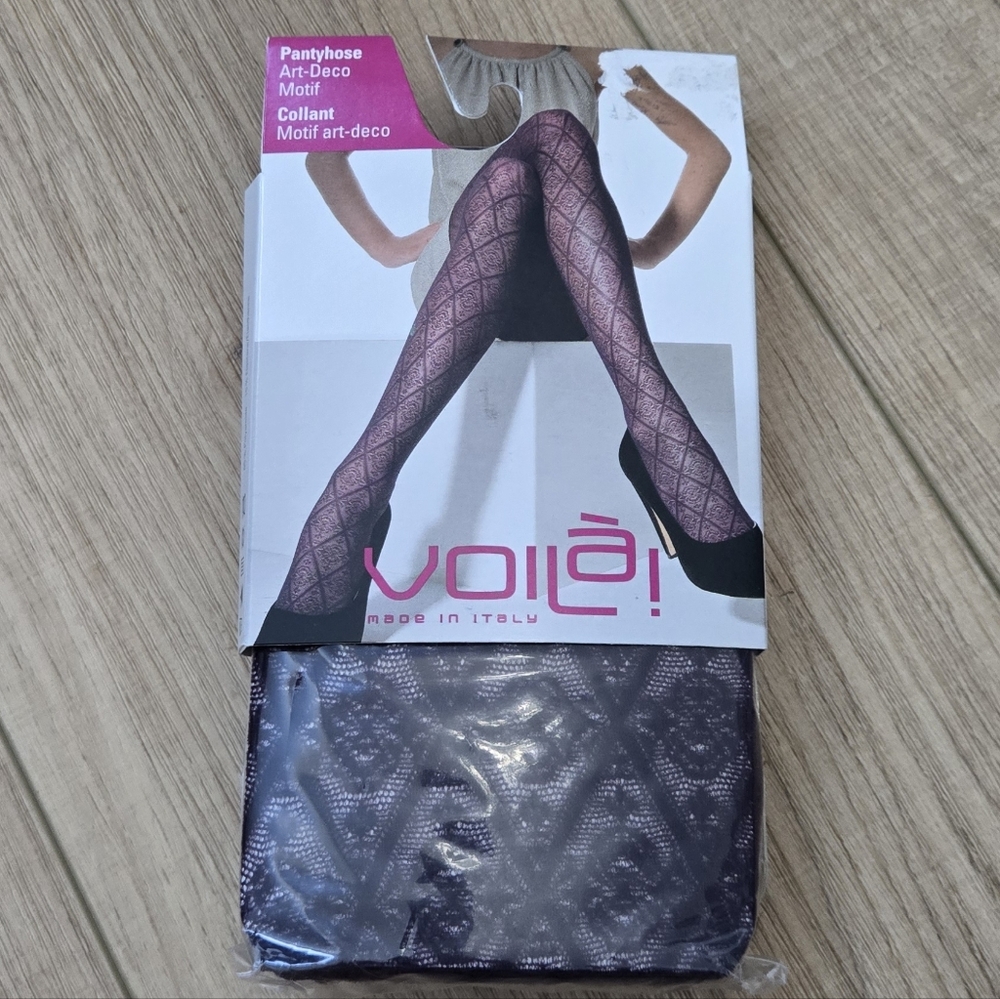 🥊Art Deco Pantyhose - Black